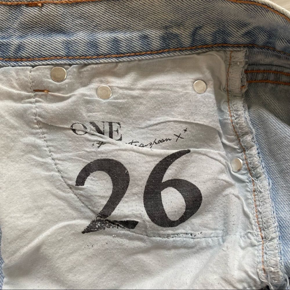 One Teaspoon Diamonds Chargers denim short 26 - Picture 6 of 12